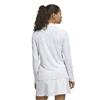 adidas Ladies Ultimate365 Cool Feeling Printed 1/4 Zip Neck Top Frozen Lemon